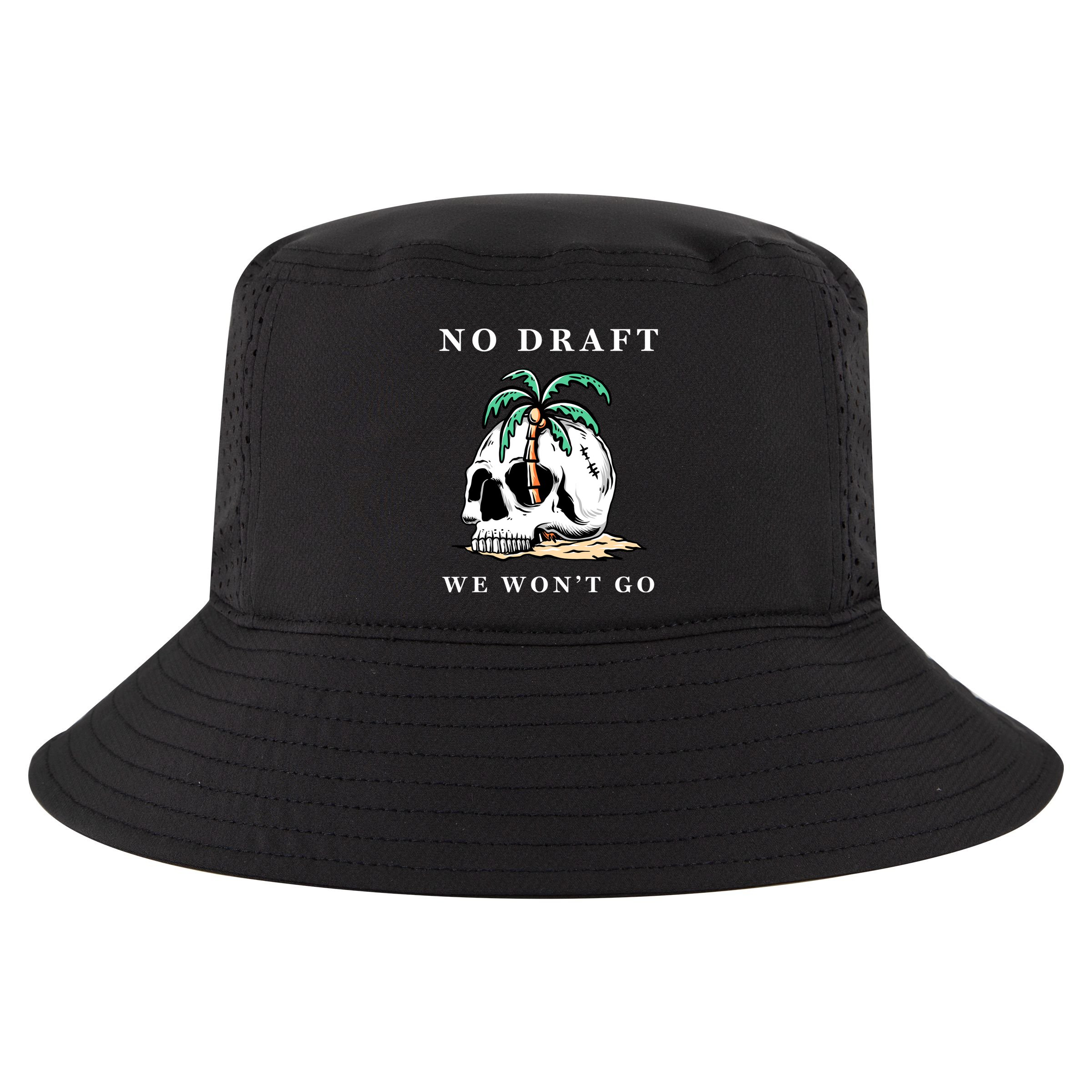 No Military Draft | Anti War Peace Cool Comfort Performance Bucket Hat