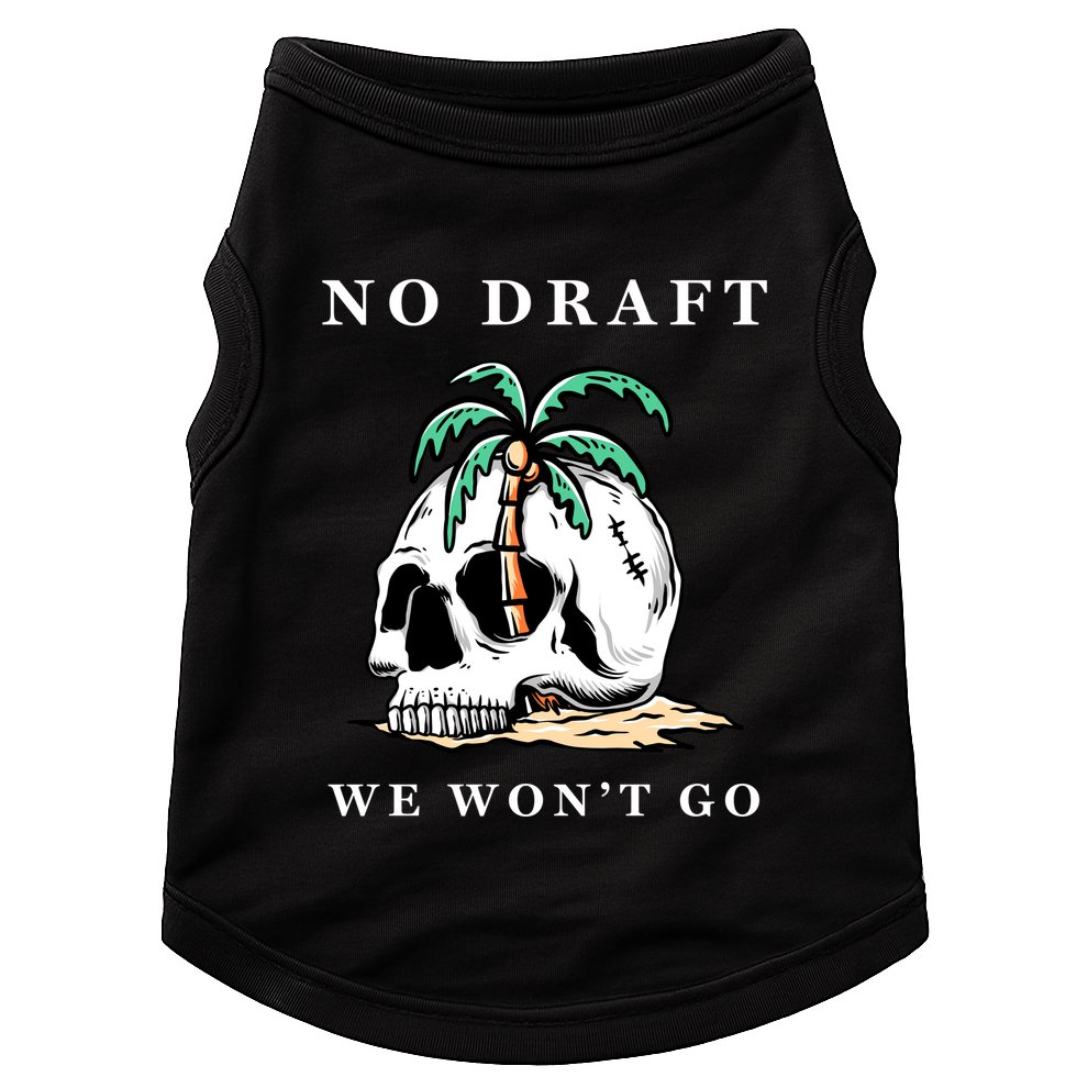No Military Draft | Anti War Peace Doggie Tank