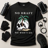 No Military Draft | Anti War Peace Cooling Performance Crew T-Shirt