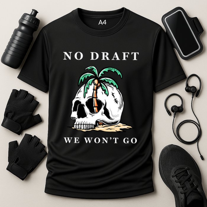 No Military Draft | Anti War Peace Cooling Performance Crew T-Shirt