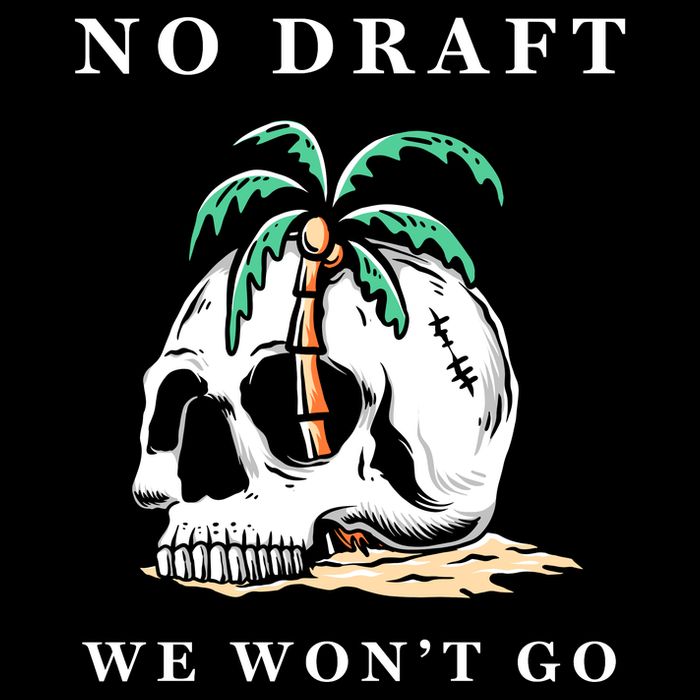 No Military Draft | Anti War Peace Cooling Performance Crew T-Shirt