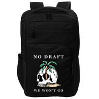 No Military Draft | Anti War Peace Impact Tech Backpack