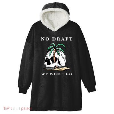 No Military Draft | Anti War Peace Hooded Wearable Blanket