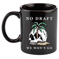 No Military Draft | Anti War Peace 11oz C Handle Ceramic Mug