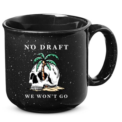 No Military Draft | Anti War Peace 15oz Campfire Ceramic Mug