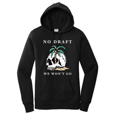 No Military Draft | Anti War Peace Women's Pullover Hoodie