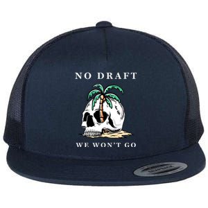 No Military Draft | Anti War Peace Flat Bill Trucker Hat