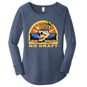 No Military Draft | Anti War Peace Women's Perfect Tri Tunic Long Sleeve Shirt