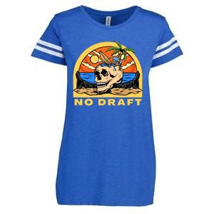 No Military Draft | Anti War Peace Enza Ladies Jersey Football T-Shirt