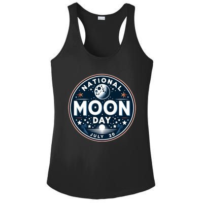 National Moon Day Great Gift Ladies PosiCharge Competitor Racerback Tank