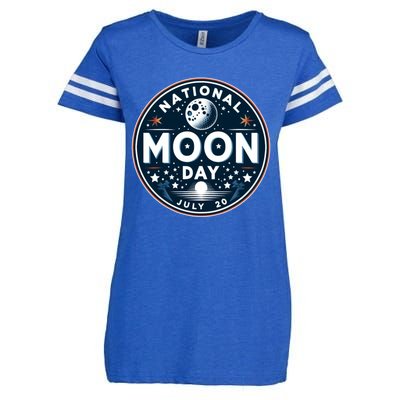 National Moon Day Great Gift Enza Ladies Jersey Football T-Shirt