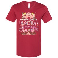 Nurses Mother's Day The Best Kind Of Mom Raises A Nurse V-Neck T-Shirt