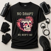 No Military Draft | Anti War Peace Cooling Performance Crew T-Shirt