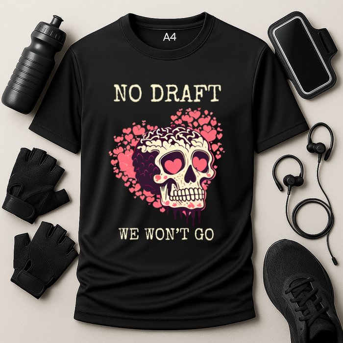 No Military Draft | Anti War Peace Cooling Performance Crew T-Shirt