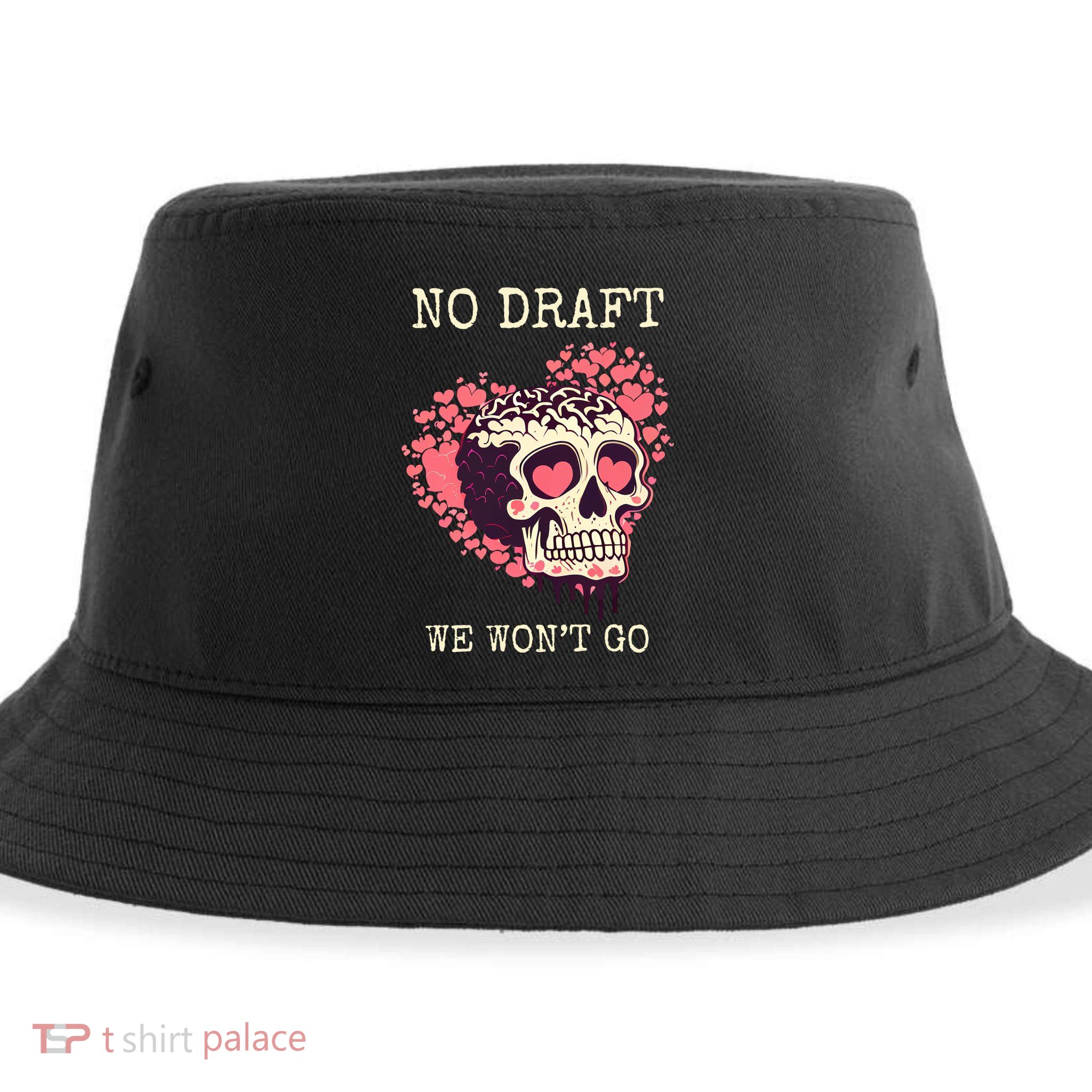 No Military Draft | Anti War Peace Sustainable Bucket Hat