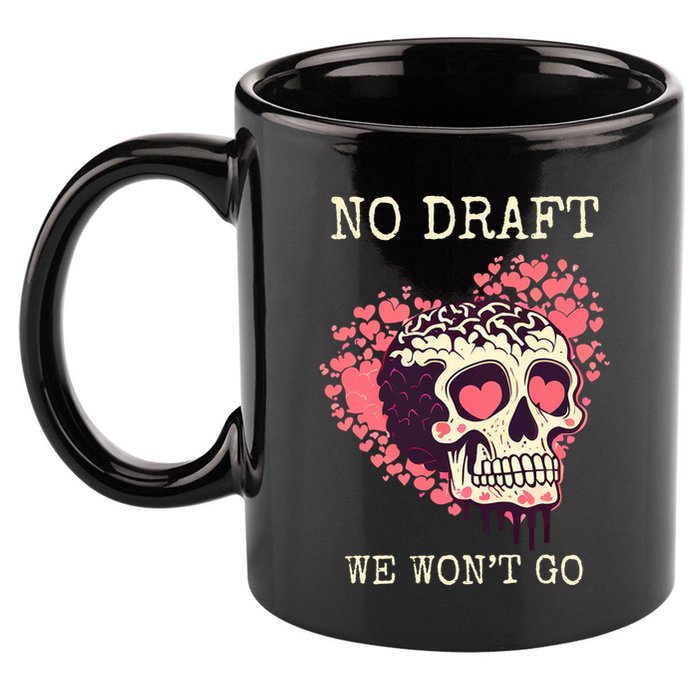 No Military Draft | Anti War Peace 11oz C Handle Ceramic Mug