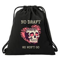 No Military Draft | Anti War Peace Drawstring Bag