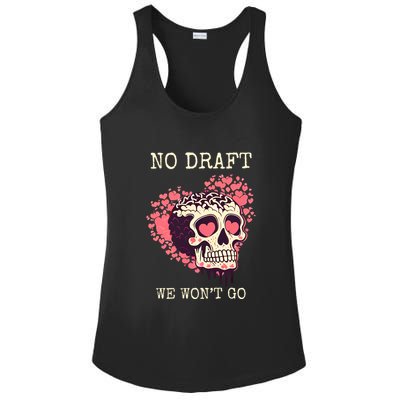 No Military Draft | Anti War Peace Ladies PosiCharge Competitor Racerback Tank