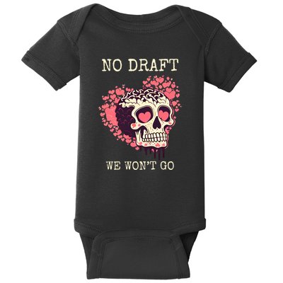 No Military Draft | Anti War Peace Baby Bodysuit