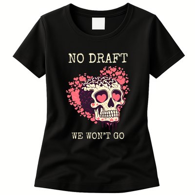 No Military Draft | Anti War Peace Womens T-Shirt