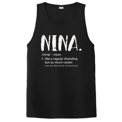 Nina Mothers Day Idea Cute Grandma Nina PosiCharge Competitor Tank