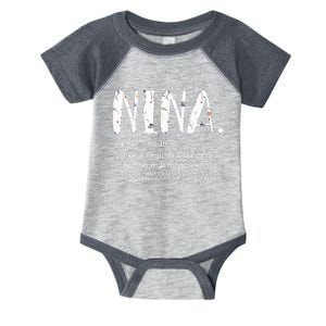 Nina Mothers Day Idea Cute Grandma Nina Infant Baby Jersey Bodysuit