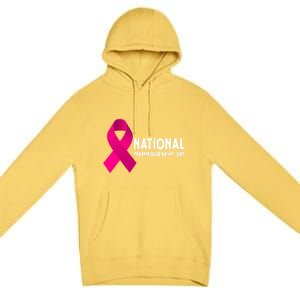 National Mammography Day Cool Gift Premium Pullover Hoodie