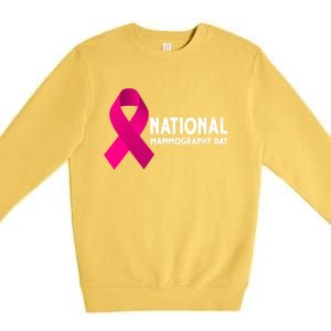 National Mammography Day Cool Gift Premium Crewneck Sweatshirt