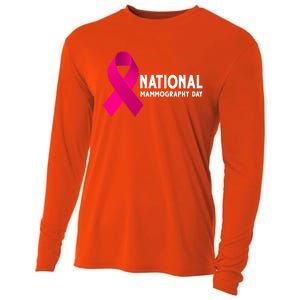 National Mammography Day Cool Gift Cooling Performance Long Sleeve Crew