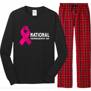 National Mammography Day Cool Gift Long Sleeve Pajama Set