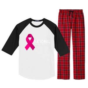 National Mammography Day Cool Gift Raglan Sleeve Pajama Set