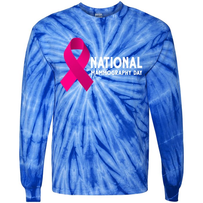 National Mammography Day Cool Gift Tie-Dye Long Sleeve Shirt