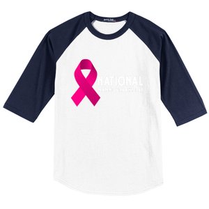 National Mammography Day Cool Gift Baseball Sleeve Shirt