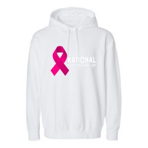 National Mammography Day Cool Gift Garment-Dyed Fleece Hoodie