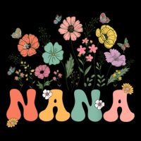 Nana Mothers Day For Grandma Wildflower Floral Women  Bucket Hat