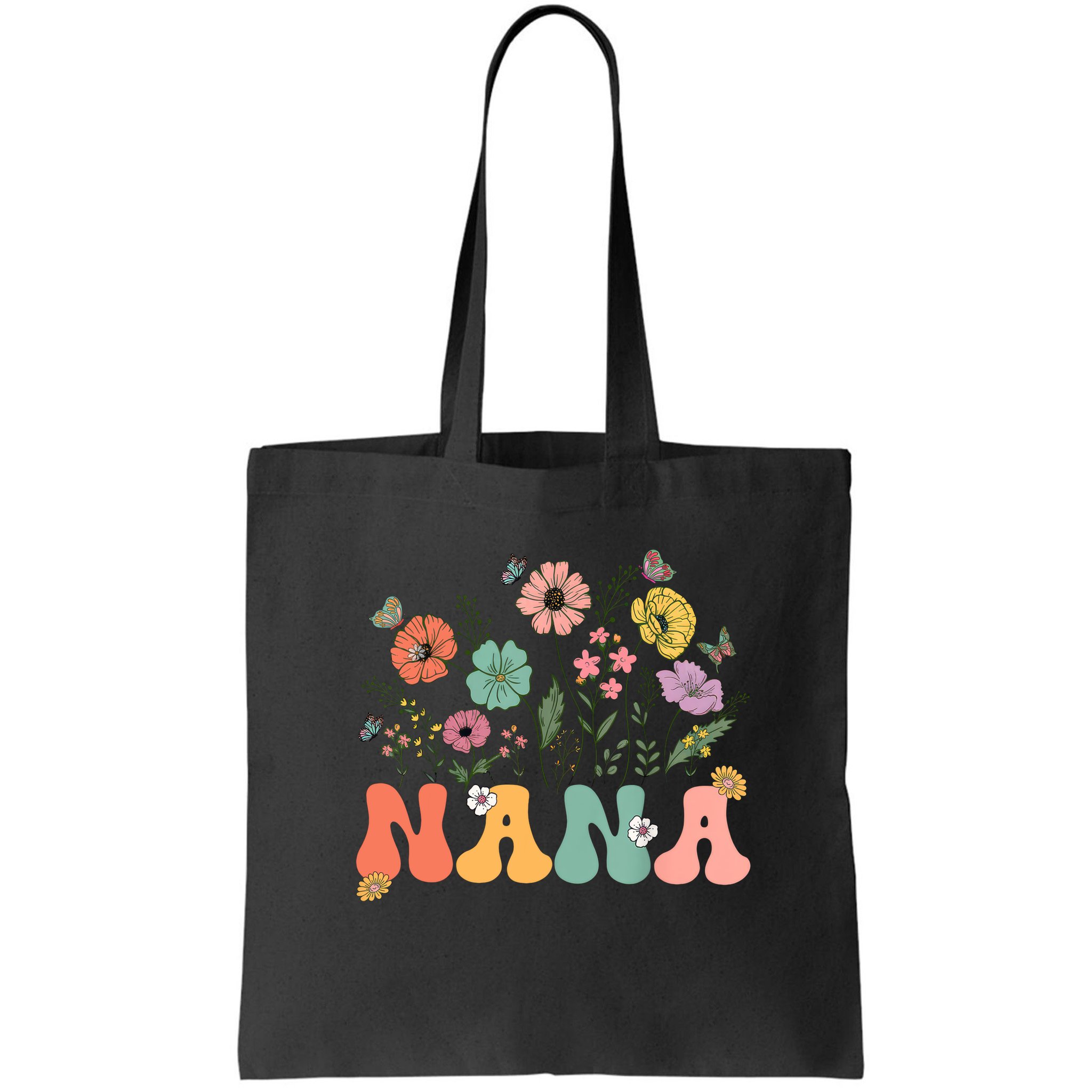 Nana Mothers Day For Grandma Wildflower Floral Women  Bag