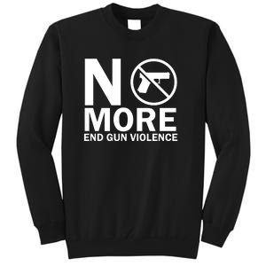 No More End Gun Violence Gun Control Wear Orange Tall Sweatshirt