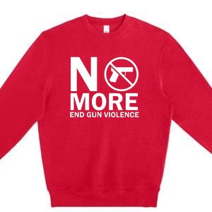 No More End Gun Violence Gun Control Wear Orange Premium Crewneck Sweatshirt