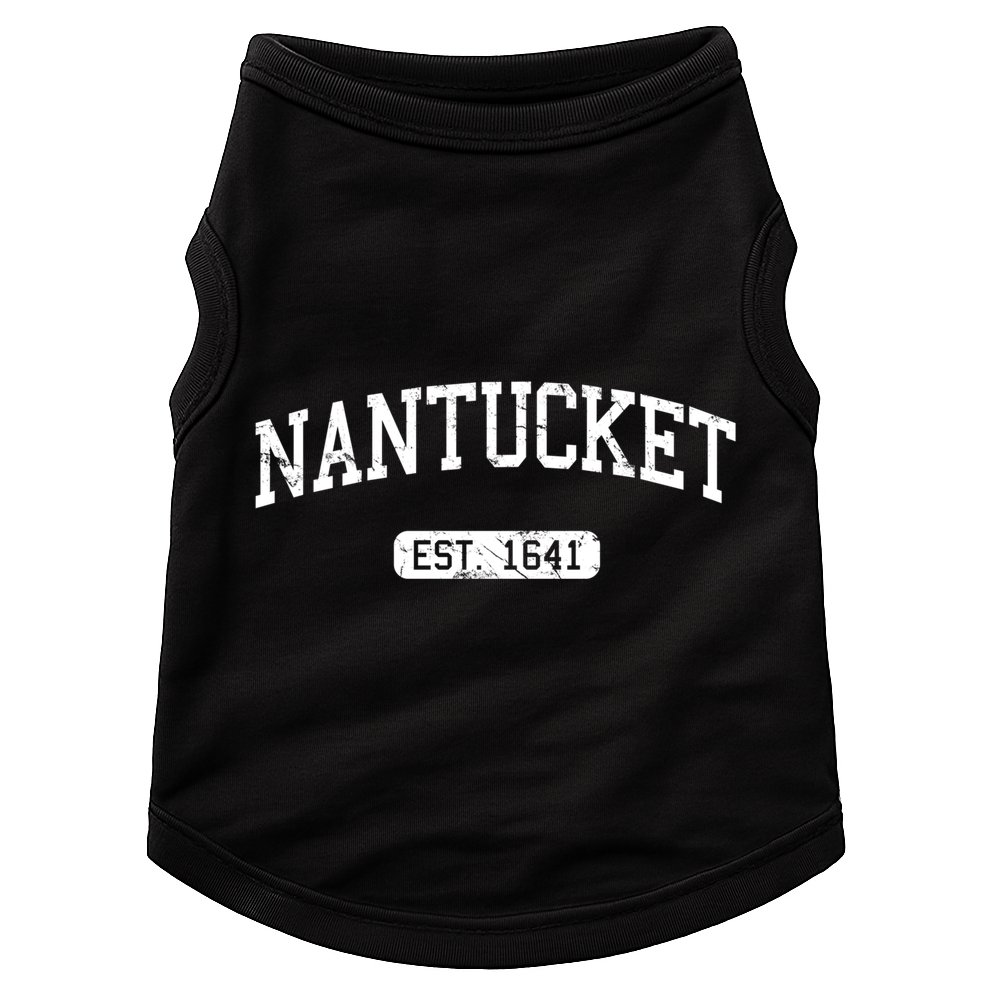 Nantucket Massachusetts Est 1641 Gift Doggie Tank