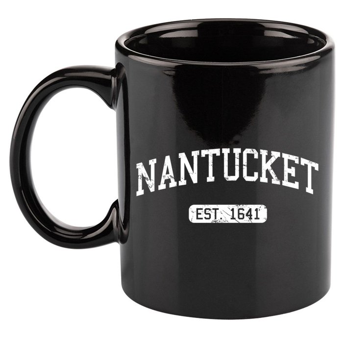 Nantucket Massachusetts Est 1641 Gift 11oz C Handle Ceramic Mug