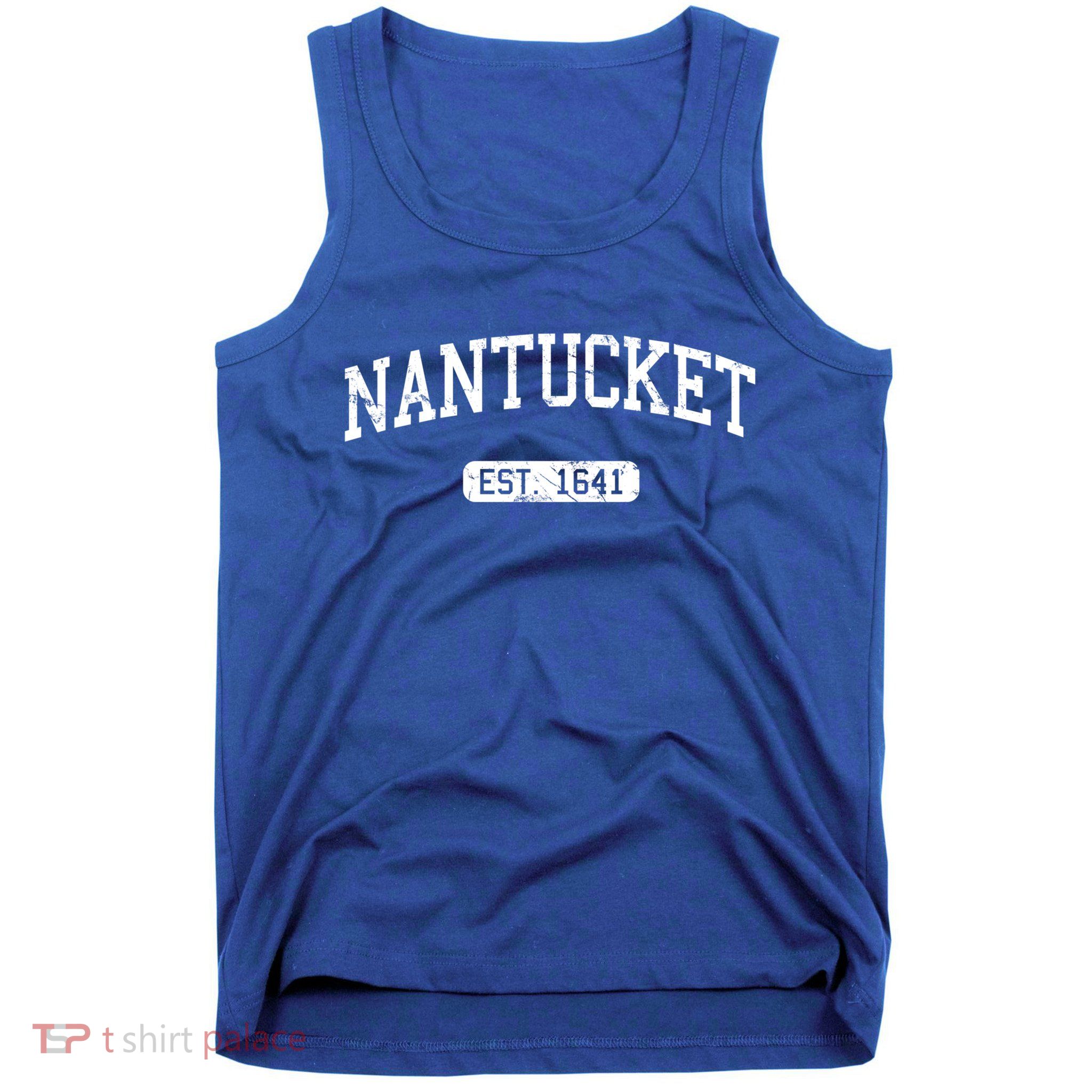 Nantucket Massachusetts Est 1641 Gift Tank Top