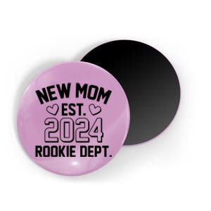 New Mom Est 2024 Rookie Department Magnet