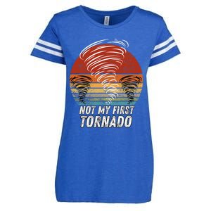 Not My First Tornado Funny Quote Not My First Tornado Enza Ladies Jersey Football T-Shirt