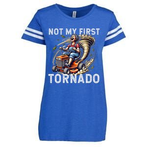 Not My First Tornado Storm Mom Mother Grandmother Birthday Enza Ladies Jersey Football T-Shirt