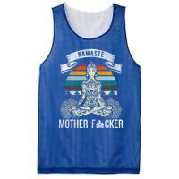 Namaste Mother F Funny Yoga Gift Cute Gift Mesh Reversible Basketball Jersey Tank