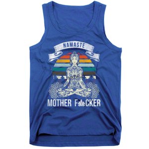 Namaste Mother F Funny Yoga Gift Cute Gift Tank Top