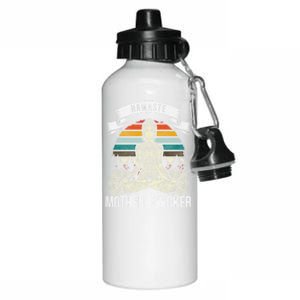 Namaste Mother F Funny Yoga Gift Cute Gift Aluminum Water Bottle