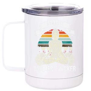 Namaste Mother F Funny Yoga Gift Cute Gift 12 oz Stainless Steel Tumbler Cup