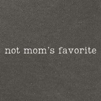 Not Mom's Favorite Funny Daughter Trendy Favorite Child  Cotton Canvas Backpack