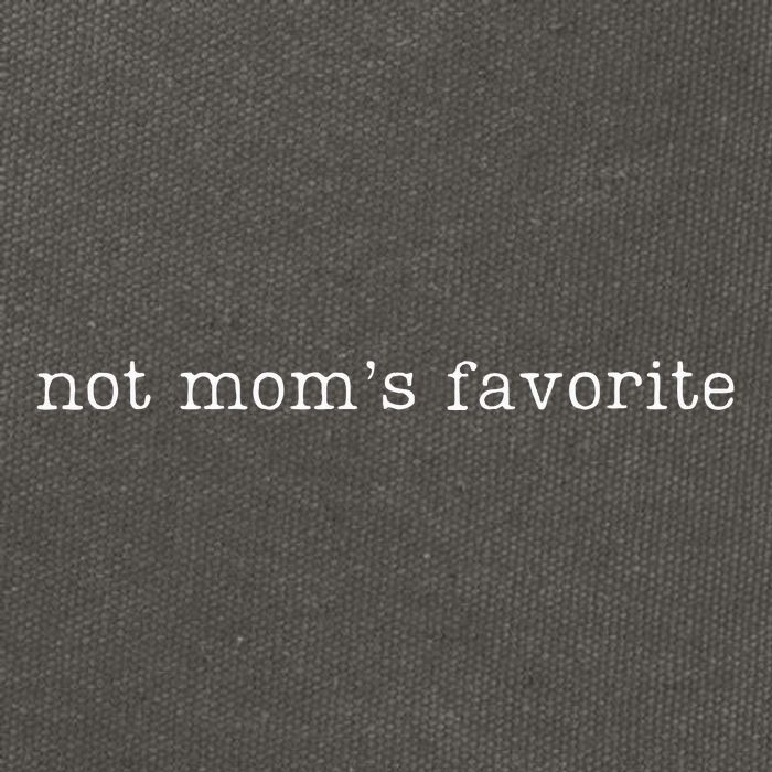 Not Mom's Favorite Funny Daughter Trendy Favorite Child  Cotton Canvas Backpack